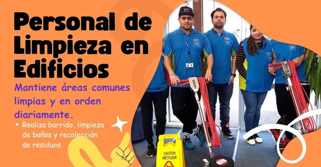 Personal de Limpieza en Edificios